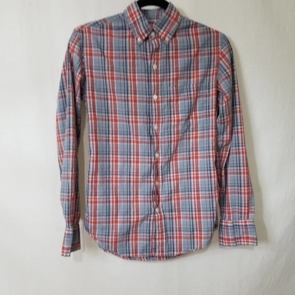 J. Crew plaid slim fit button down